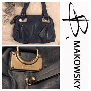 B. Makowsky Leather Satchel.